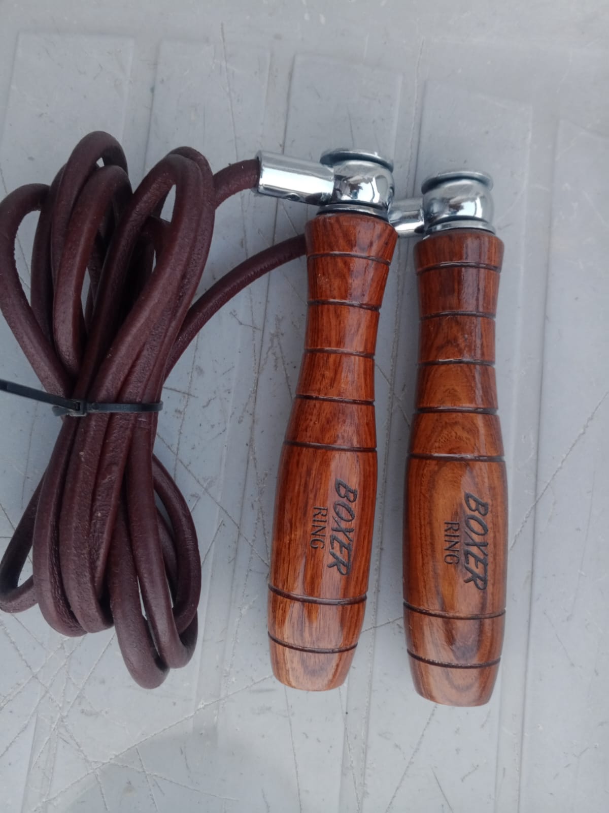 Skipping Rope Price in Pakistan 2026 - Leather Jump Rope with Wooden Handles